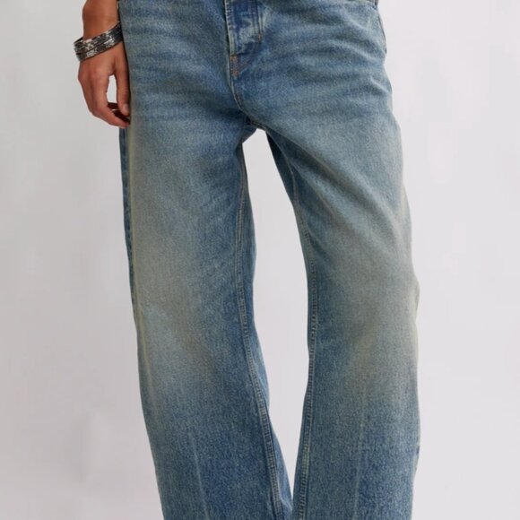 NWT (See Images) Free People Deep Trance Dropped BF Jean - size 27 - Picture 2 of 6